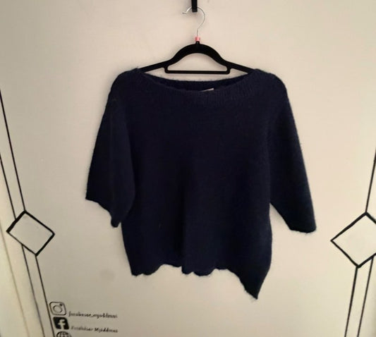 Gina Tricot off shoulder bla peysa
