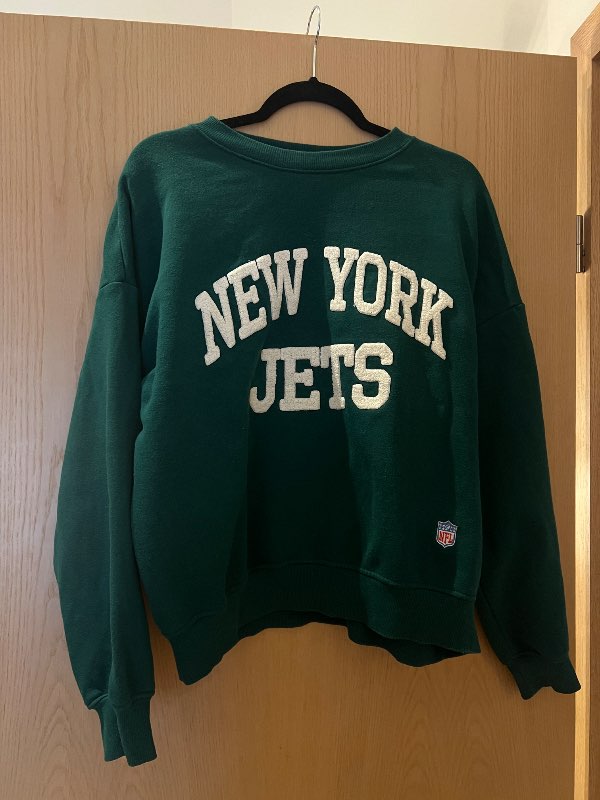 Græn crewneck peysa