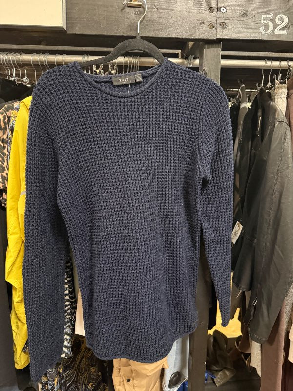 Dökkblá knit peysa