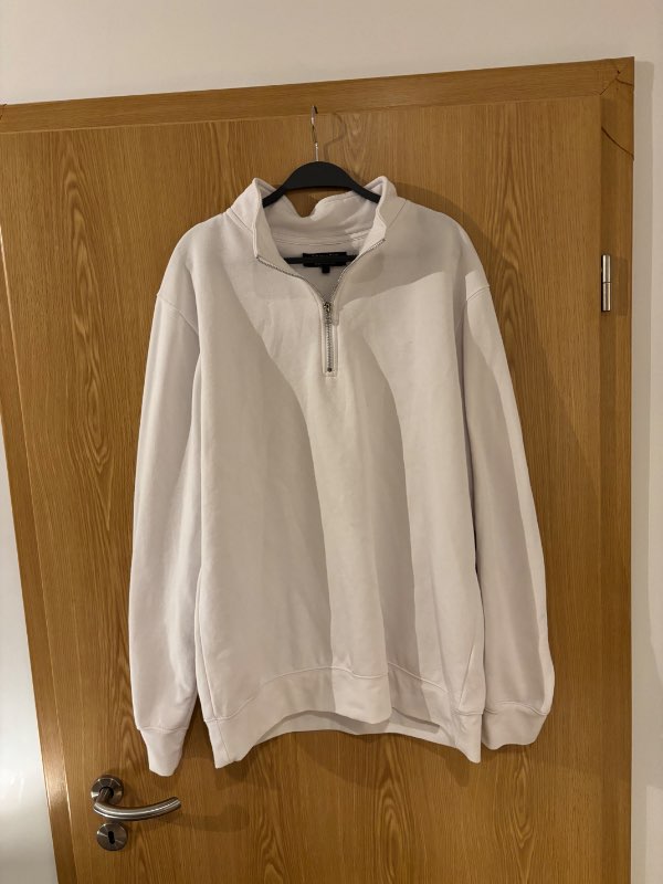 Primark hvít half zip