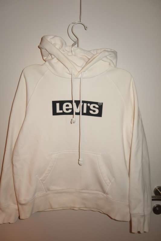 Levi's hvít hettupeysa