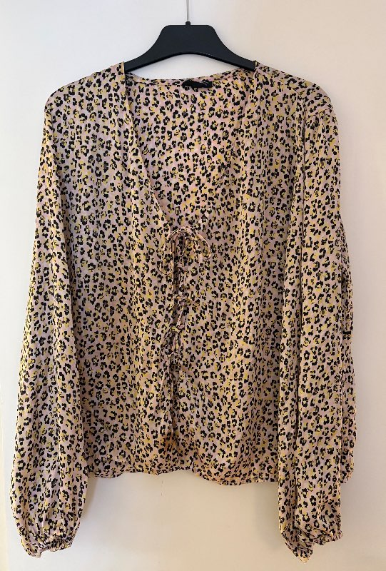 Topshop leopard blússa