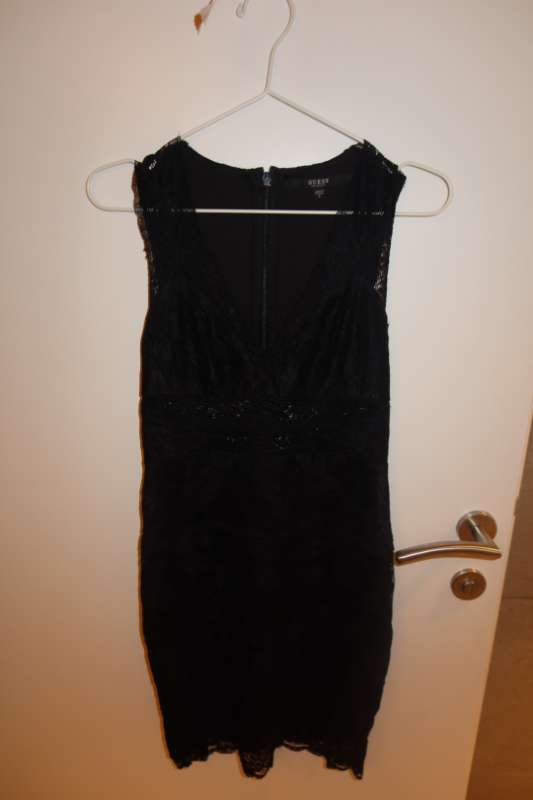 GUESS lace svartur mini kjóll