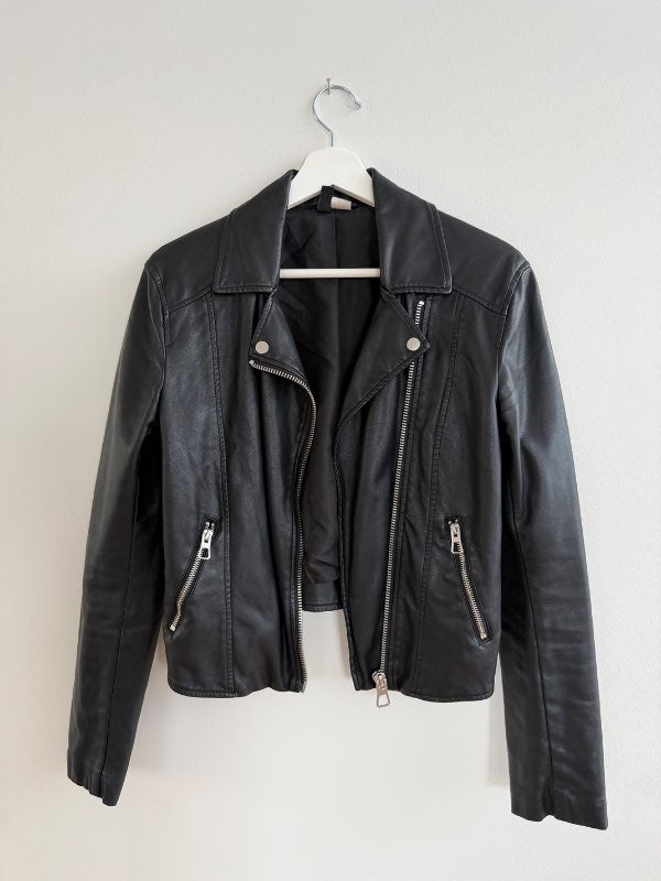 Pleður jakki H&M