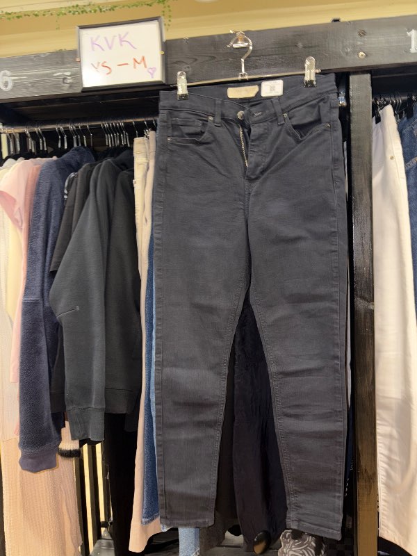 Topshop Jamie svartar buxur W28 L30