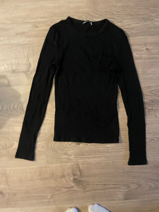 Zara svartur langermabolur