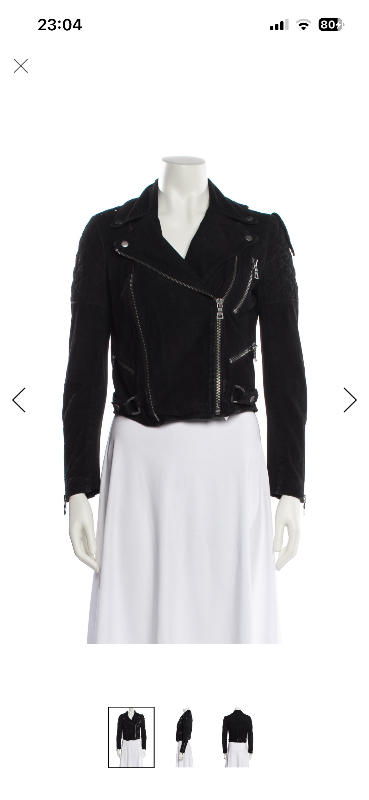 Alice + Olivia biker jakki geitaleður