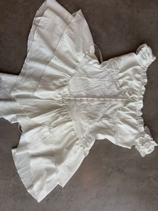 Hvítur corsets kjóll sjóræninga