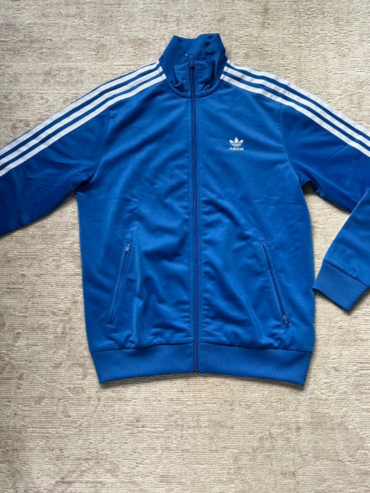 Adidas zip up blá