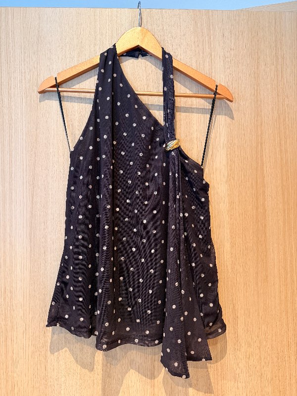 Brúndoppóttur primark toppur