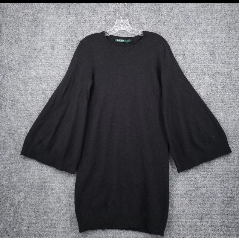 RL black sweater dress