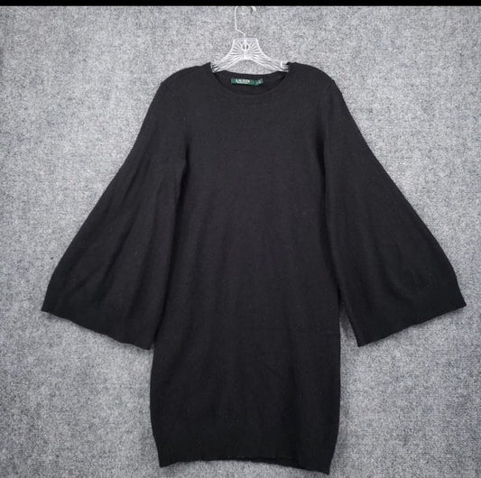 RL black sweater dress