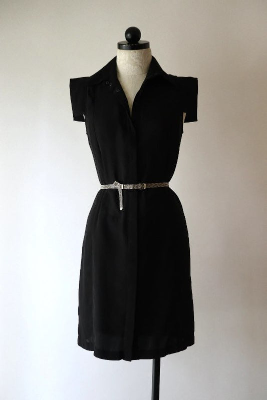 KL silk black dress