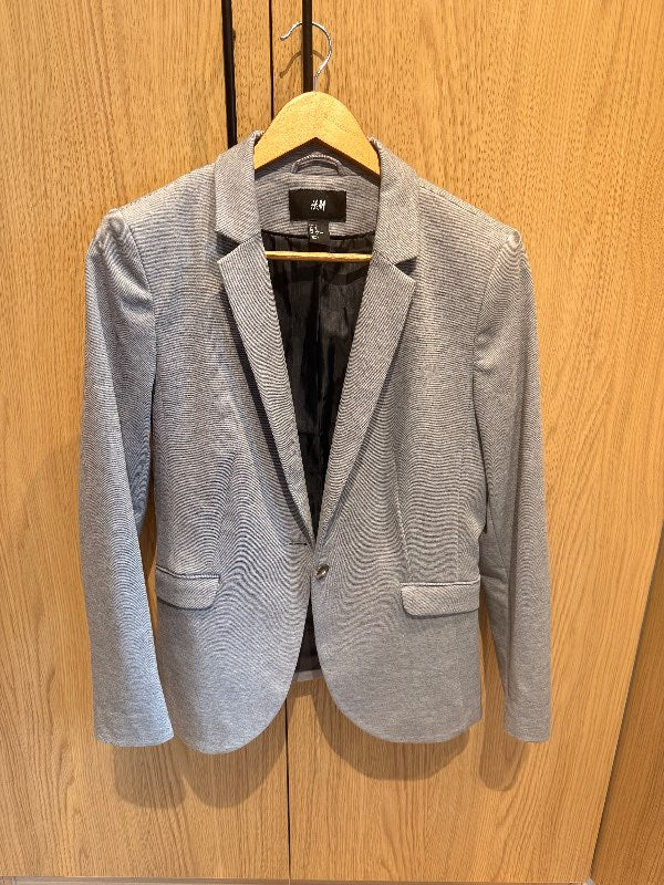 Grár bómullar Blazer