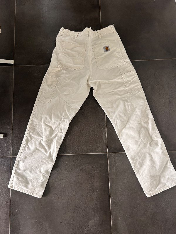 Carhart gallabuxur hvítar