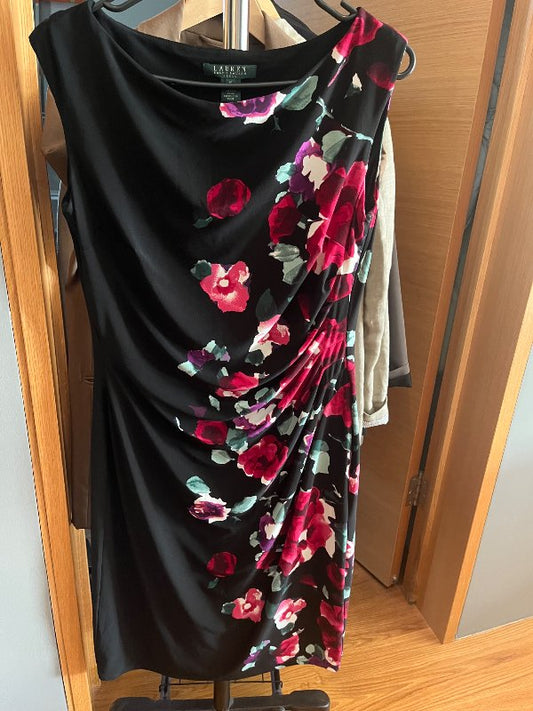 Ralph Lauren kjóll sv/blóma