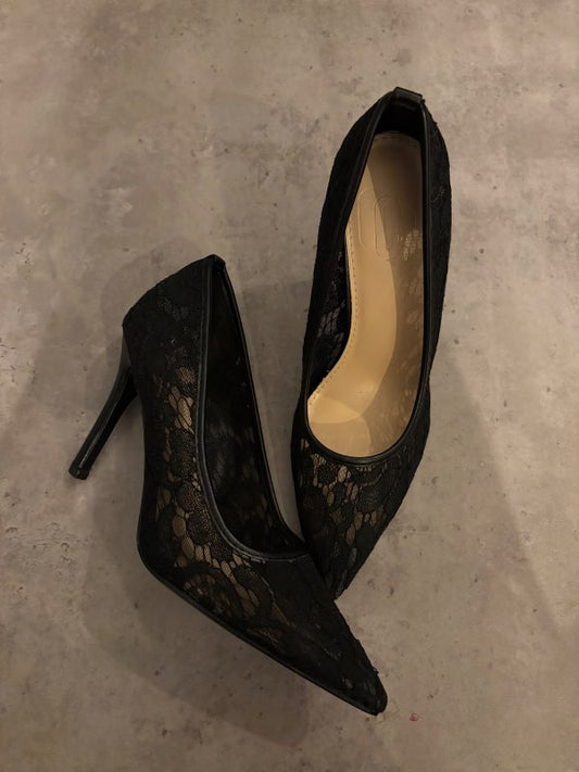 Lace hælskór