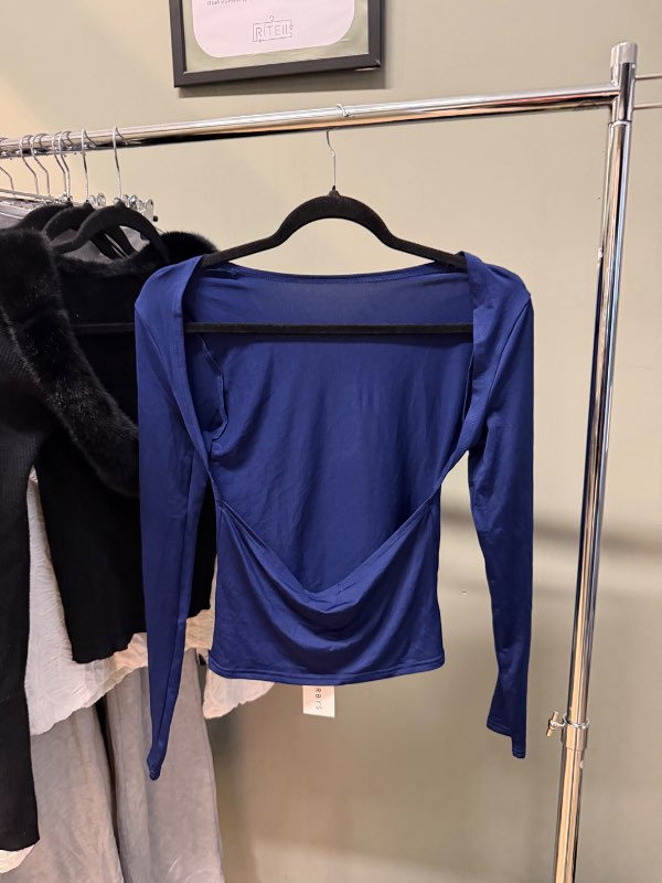 Dökkblár Venderby’s open back bolur (ónotaður)