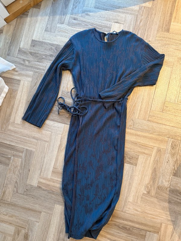 Zara blár kimono kjóll