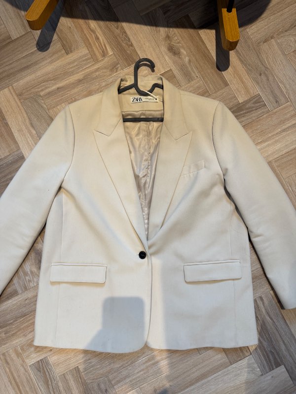 Blazer ljós oversized ZARA
