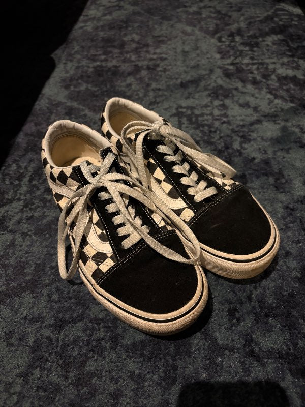 Vans skór köflóttir og svartir