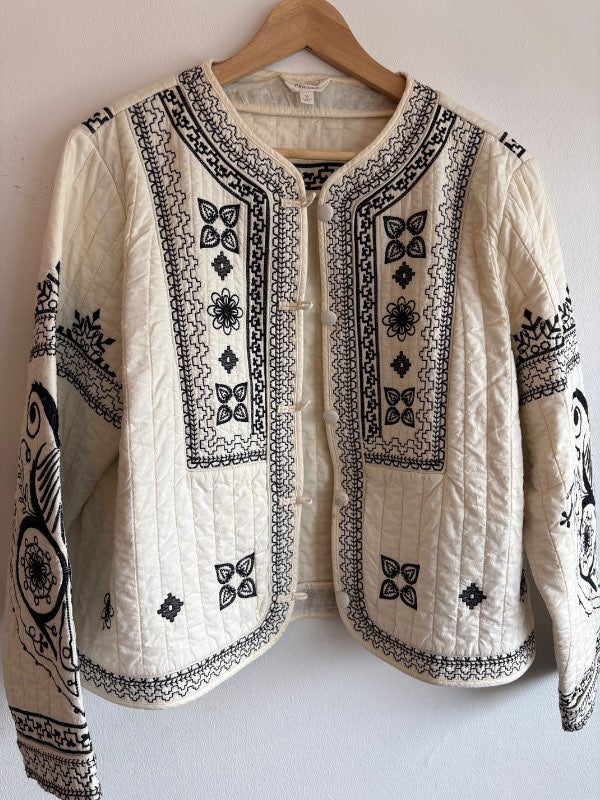 Per Una bómullarjakki quilted off-white