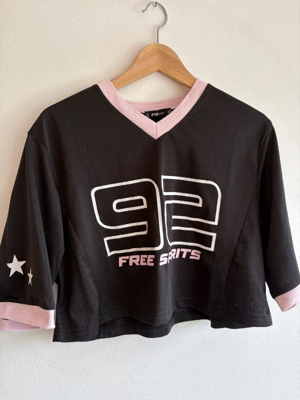 Jersey bolur svartur bleikur S