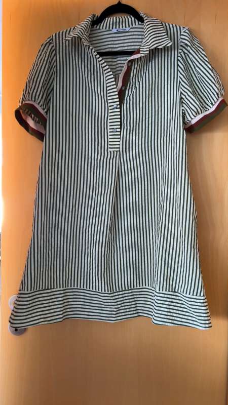 Wenrine Dress (Green Stripe)