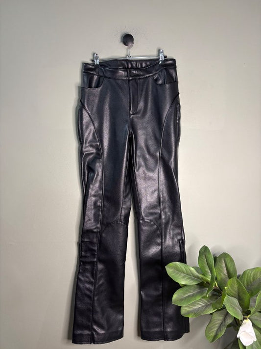 Khy faux leður buxur