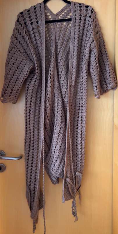 Brown Handmade Cardigan ( cappucino )