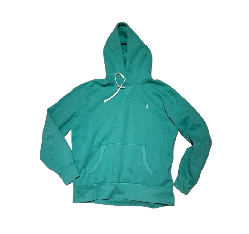 Ralph lauren græn hetturpeysa
