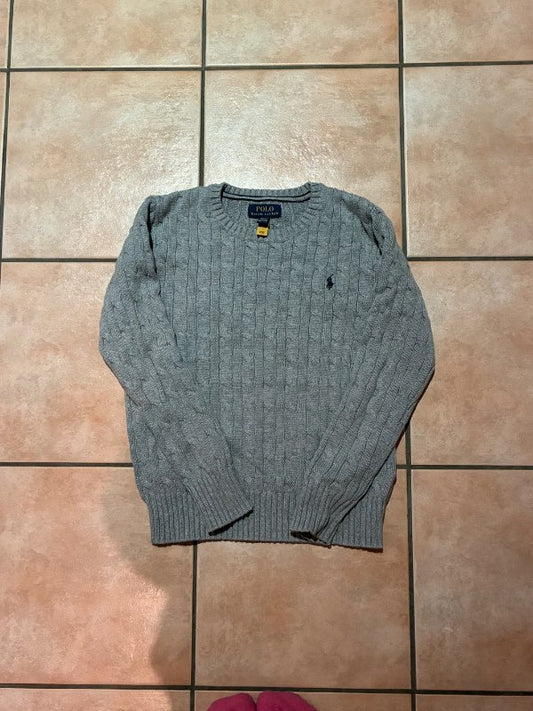 Prjónuð polo peysa