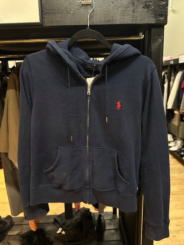 Polo rennd hettupeysa st M