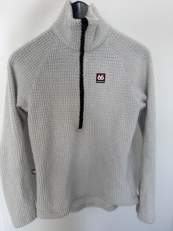 66 north half-zip hvít peysa