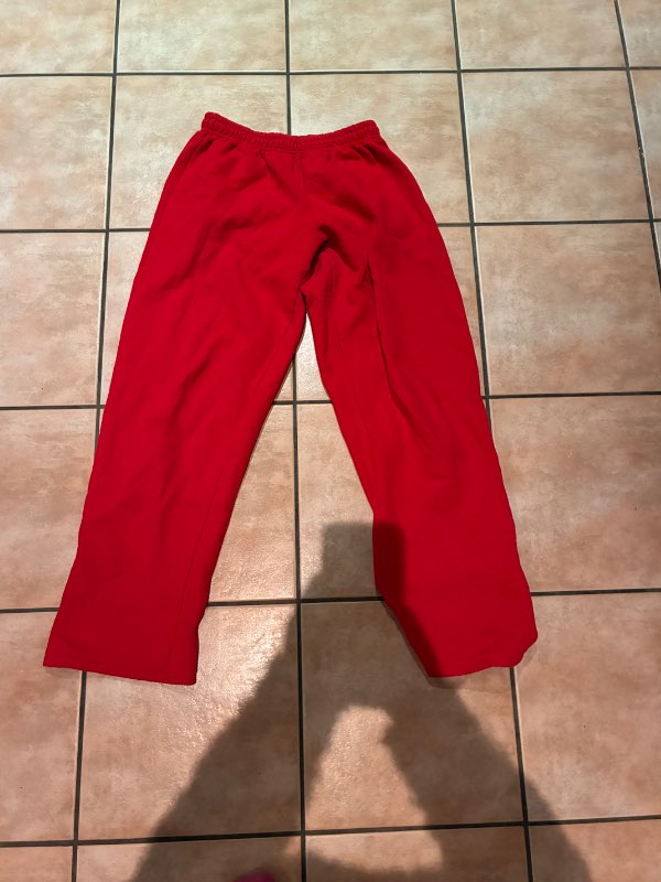 Rauðar joggingbuxur