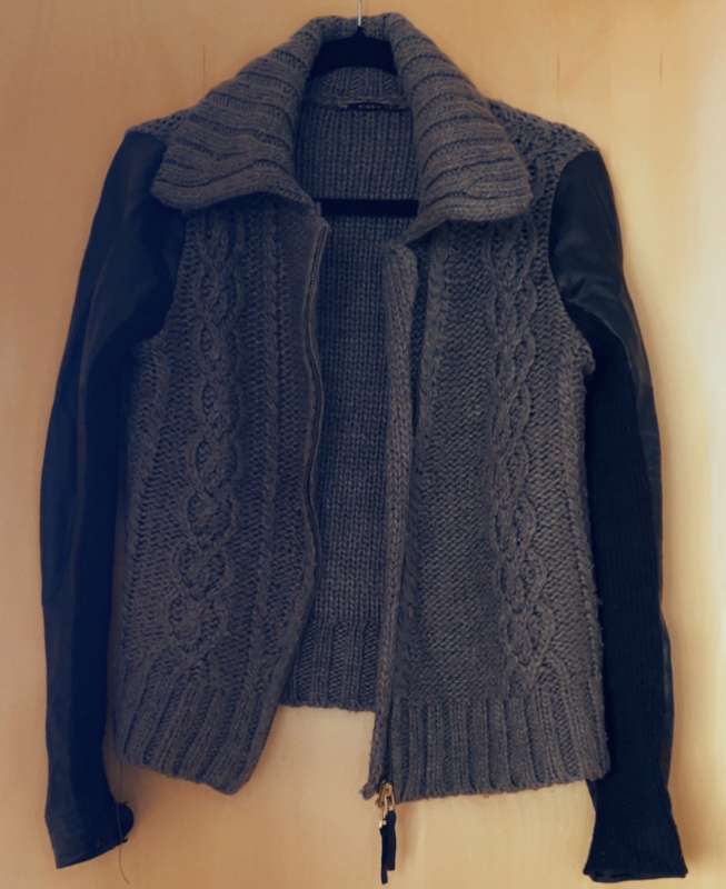 Oasis Jumper (Black leather arms)