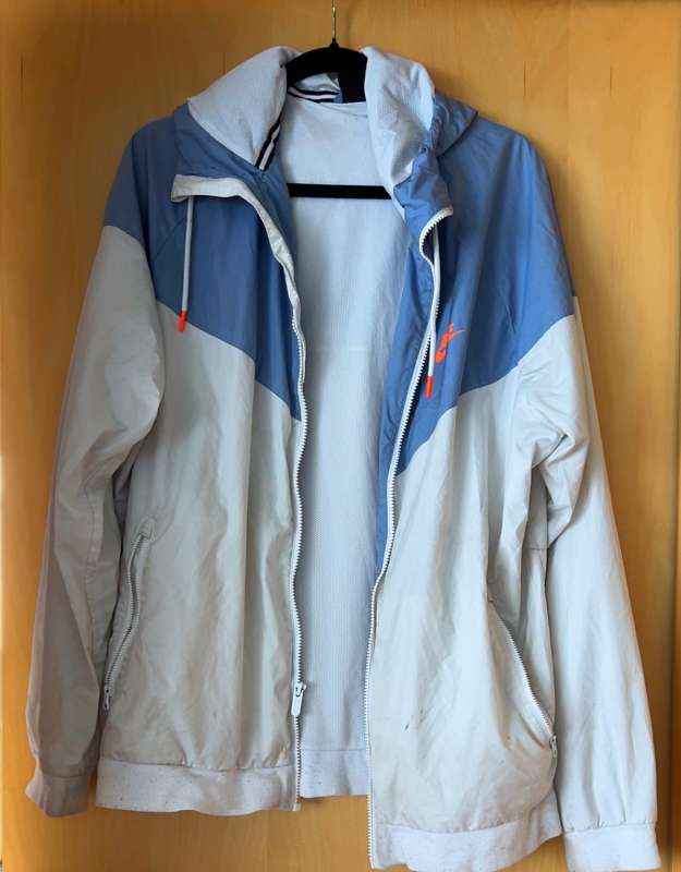 Nike Raincoat (Light Blue-White)