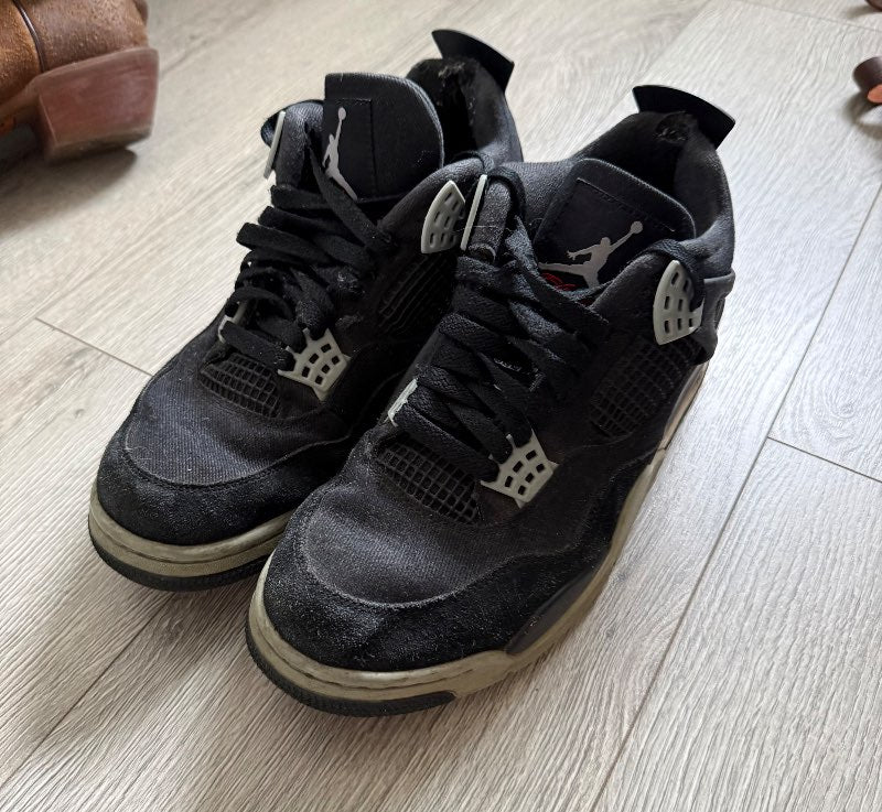 Jordan 4 Black Canvas