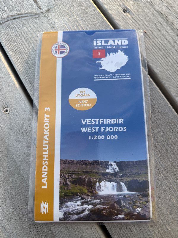 Landshlutakort 3 Vestfirðir West Fjords 1:200000