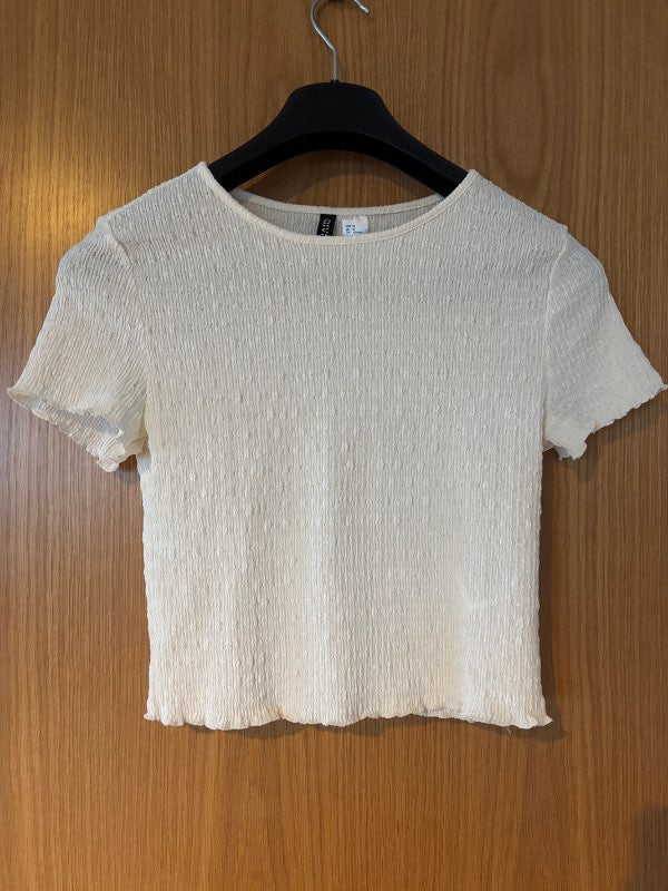 Crop top hvítur