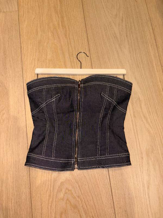 Denim Corset toppur