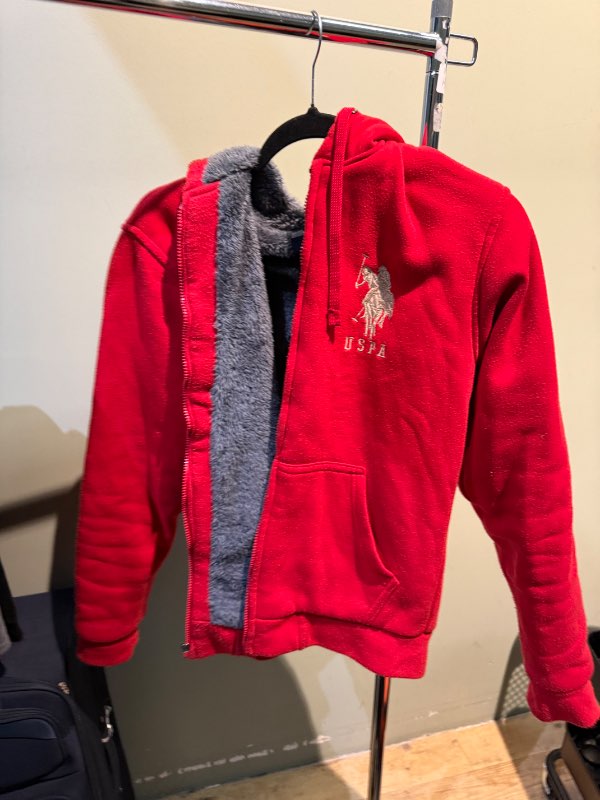 Polo fóðruð hettupeysa