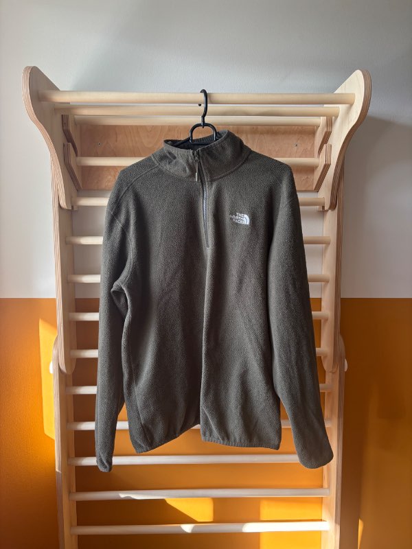 North Face græn flíspeysa