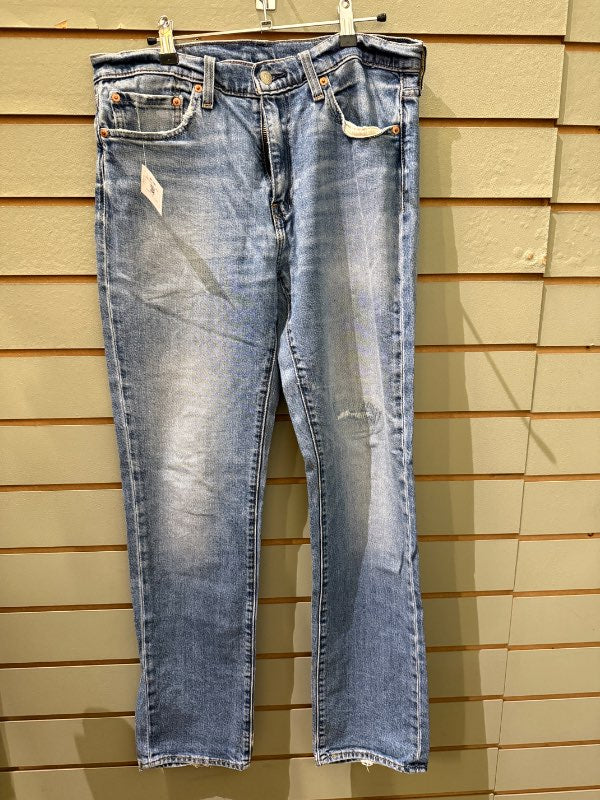 Levis bláar 501 gallabuxur