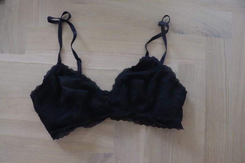 Svartur toppur/bralette h&m