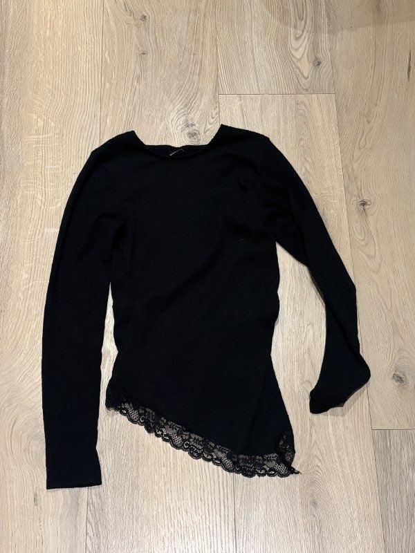 Gina tricot blúndu langermabolur