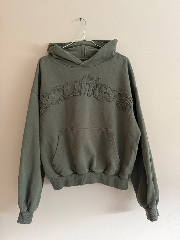 Scuffers peysa army grin