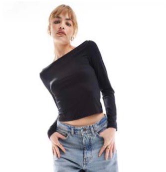 Stradivarius boat neck langermabolur