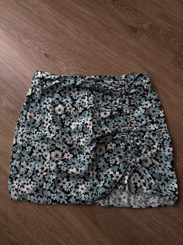 Topshop stutt pils blátt blóma