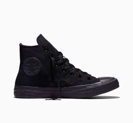 Converse high tops svartir ónotaðir